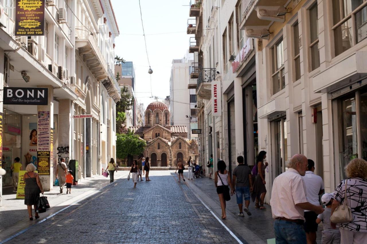 Acropolis Of Athens From Ermou Str Apartment Exterior photo